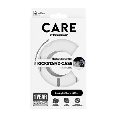 panzerglass-care-feature-kickstand-iphone-16-plus-silber
