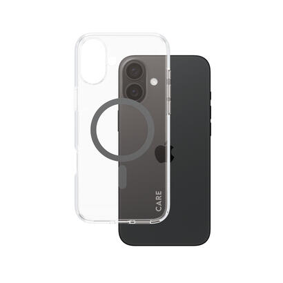 panzerglass-care-by-urban-combat-case-transparent-w-black-magsafe-iphone-16-plus-funda-para-apple-iphone-16-plus-negro