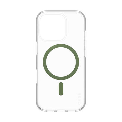 panzerglass-care-by-urban-combat-case-transparent-w-green-magsafe-iphone-16-pro-funda-para-apple-iphone-16-pro-transparente