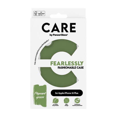 panzerglass-care-by-case-green-iphone-16-plus-funda-para-apple-iphone-16-plus-verde