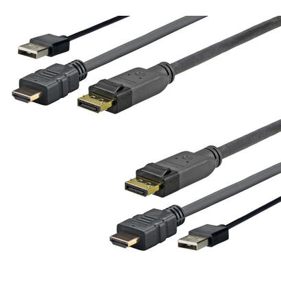 vivolink-prohdmiusbdp2-adaptador-de-cable-de-video-2-m-displayport-hdmi-usb-negro