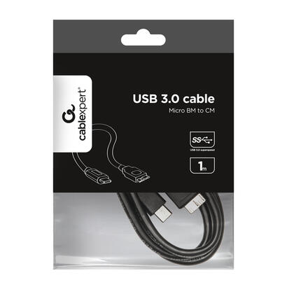 gembird-cable-usb-30-tipo-c-a-microusb-tipo-b-mm-1m-negro