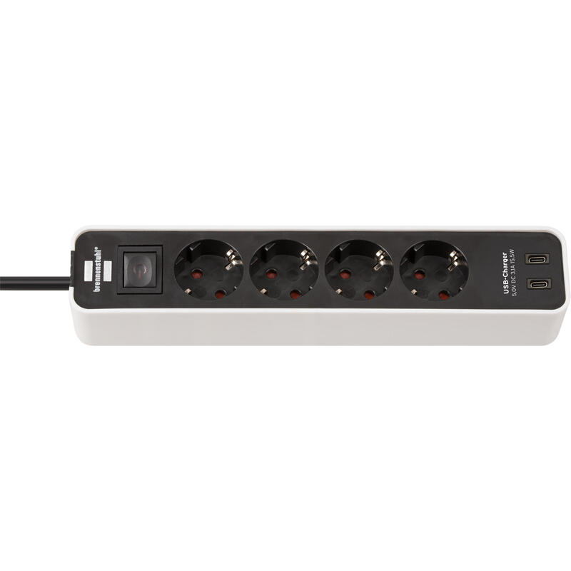 regleta-de-enchufes-brennenstuhl-ecolor-de-4-vias-con-2-puertos-usb-c-blanconegro-cable-de-15-metros-usb-c-con-interruptor-de-se