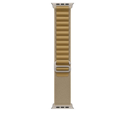 apple-49mm-tan-alpine-loop-small-natural-titanium-finish