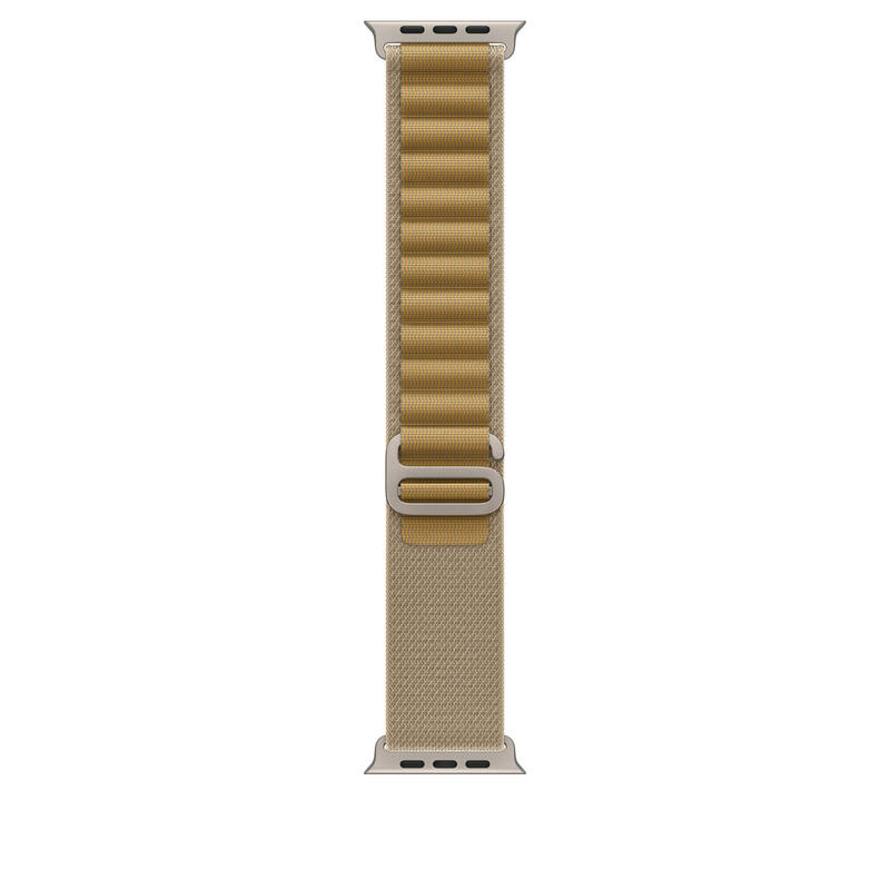 apple-49mm-tan-alpine-loop-small-natural-titanium-finish