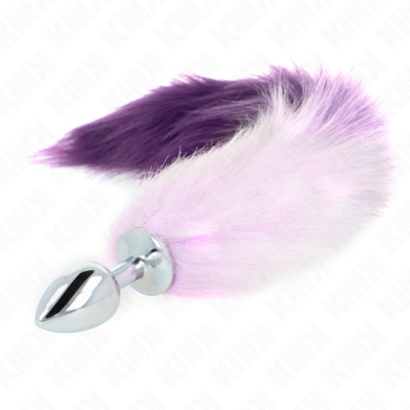 kink-plug-anal-talla-s-7-x-3-cm-con-cola-sintetica-40-cm-violeta