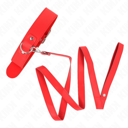 kink-collar-con-correa-116-cm-fino-rojo-ajustable-32-50-cm-x-8-cm