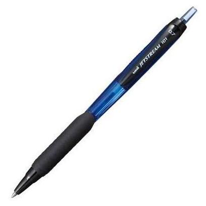 pack-de-12-unidades-uniball-rollerball-jetstream-sxn-101-07-retractil-07mm-azul
