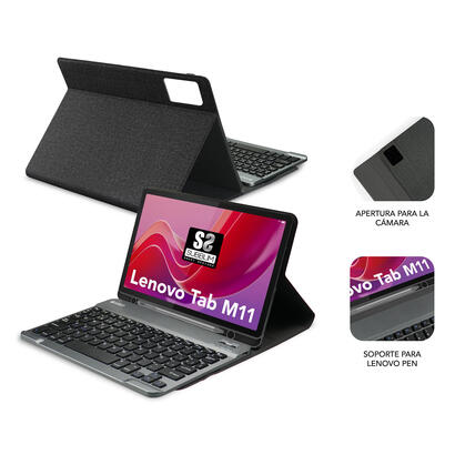 teclado-espanol-subblim-subkt3-btl310-para-movil-qwerty-espanol-bluetooth-negro