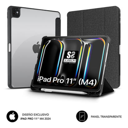 funda-subblim-clear-shock-case-para-ipad-pro-11-2024-m4-negra
