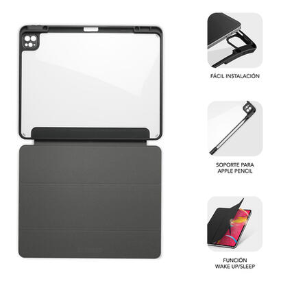 funda-subblim-clear-shock-case-para-ipad-pro-129-2024-m4-negra