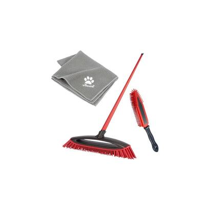 vileda-pet-pro-siempre-limpia-besenbox-juego-de-3-partes-rojo-siempre-limpia-besen-pet-pro-electrostatic-brush-pet-pro-microfibr