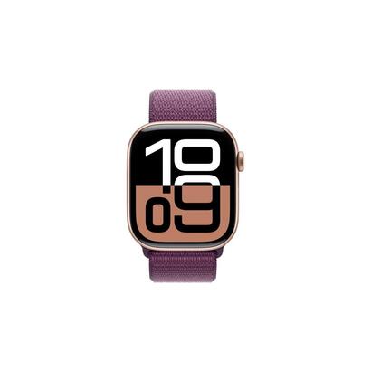 apple-watch-series-10-smartwatch-oro-rosa-aluminio-42-mm-sport-loop-ciruela-mwwk3qfa