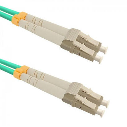 qoltec-54077-cable-de-fibra-optica-3-m-lcupc-om3-color-aguamarina