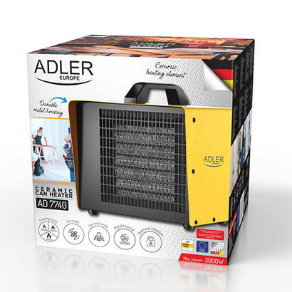 adler-ad-7740-calefactor-electrico-interior-amarillo-3000-w-ventilador-electrico