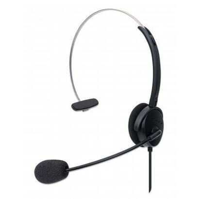 auriculares-manhattan-usb-mono-over-ear-usb-a-mecker-negro