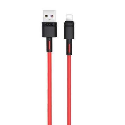 xo-cable-nbq166-carga-rapida-usb-lightning-5a-1m-rojo