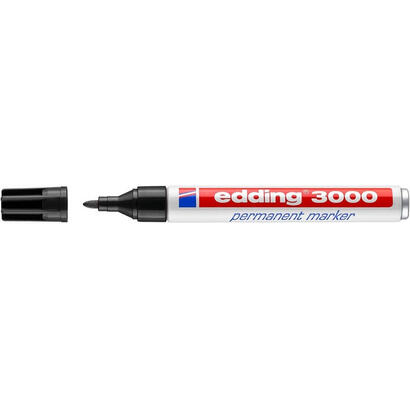 marcador-permanenete-edding-3000-01-15mm-3mm-negro-10-unidades