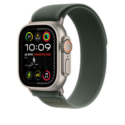 apple-49mm-green-trail-loop-ml-natural-titanium-finish