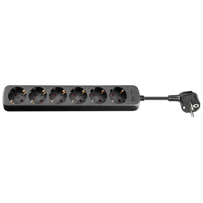 regleta-de-6-tomas-sin-interruptor-negra-y-300-m-goobay-16a-3500w