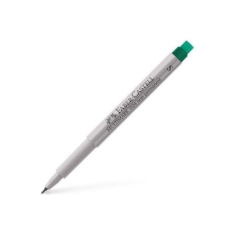 pack-de-10-unidades-faber-castell-rotulador-multifuncional-no-permanente-multimark-1524-s-verde