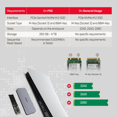 caja-externa-unitek-m2-pciemvme-para-playstation-5-10gbps-s1224a