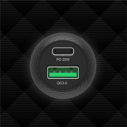cargador-coche-unitek-38w-usb-a-usb-c-qc30-p1400a