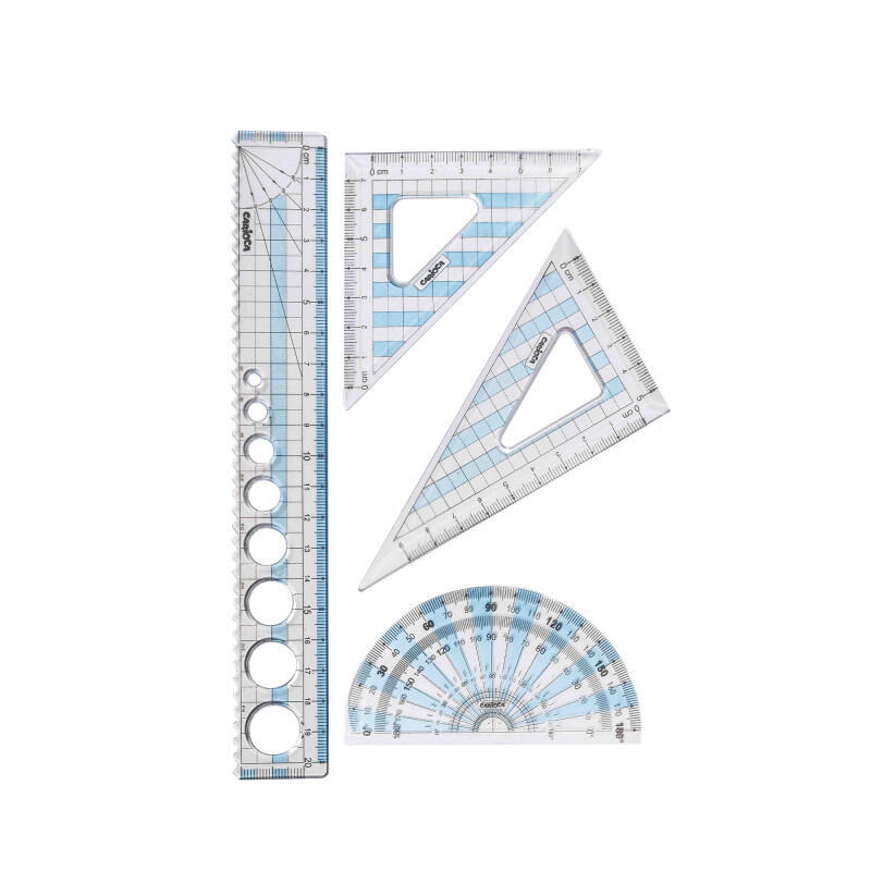carioca-pack-geometrico-de-4-herramientas-1-regla-20cm-2-escuadras-1-goniometro-180-herramienta-multifuncion-