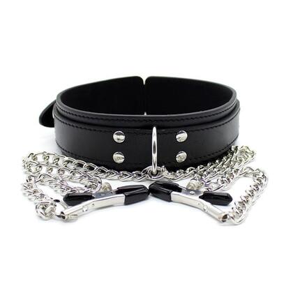 collar-con-pezoneras-y-cadena-de-metal-negro