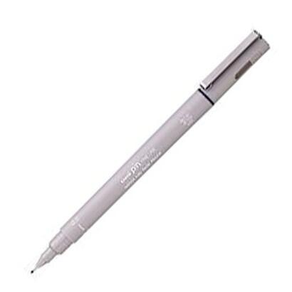 uniball-marcador-permanente-calibrado-pinbr-200s-punta-pincel-gris-claro-12-ud