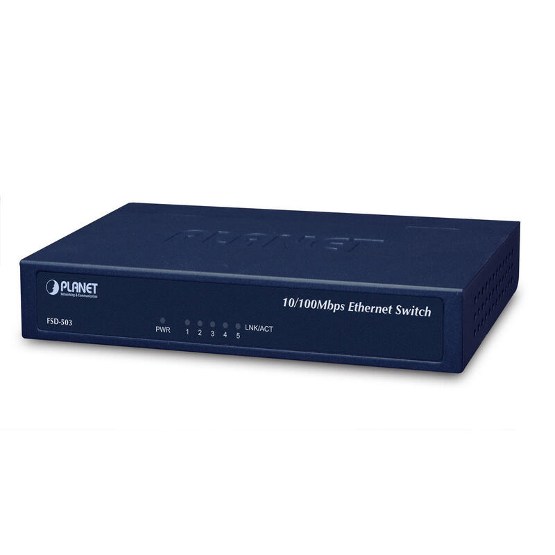 planet-fsd-503-switch-fast-ethernet-10100-azul
