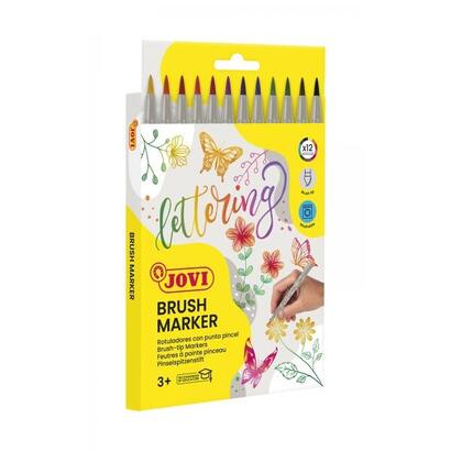 jovi-felt-pens-estuche-de-12-rotuladores-punta-pincel-punta-suave-y-flexible-trazos-finos-y-gruesos-tinta-base