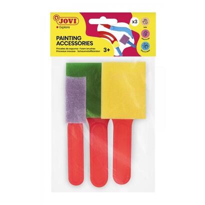 jovi-painting-accessories-pack-de-3-pinceles-de-espuma-tamanos-diferentes-especiales-para-pintura-de-dedos-