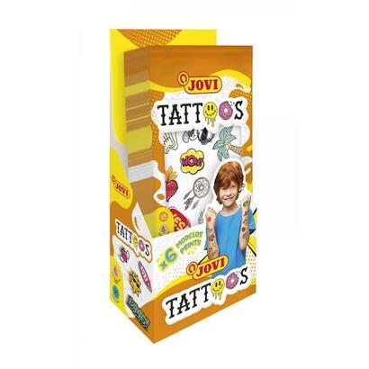 jovi-expositor-con-24-packs-de-tatuajes-temporales-6-laminas-por-pack-mas-de-80-motivos-emoticonos-animales