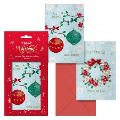 dohe-adviento-pack-de-8-tarjetas-de-felicitacion-navidena-con-sobre-2-modelos-distintos-tamano-122x235cm-papel