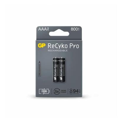 gp-recyko-pro-pack-de-2-pilas-recargables-800mah-aaa-12v-precargadas-ciclo-de-vida-hasta-1500-veces