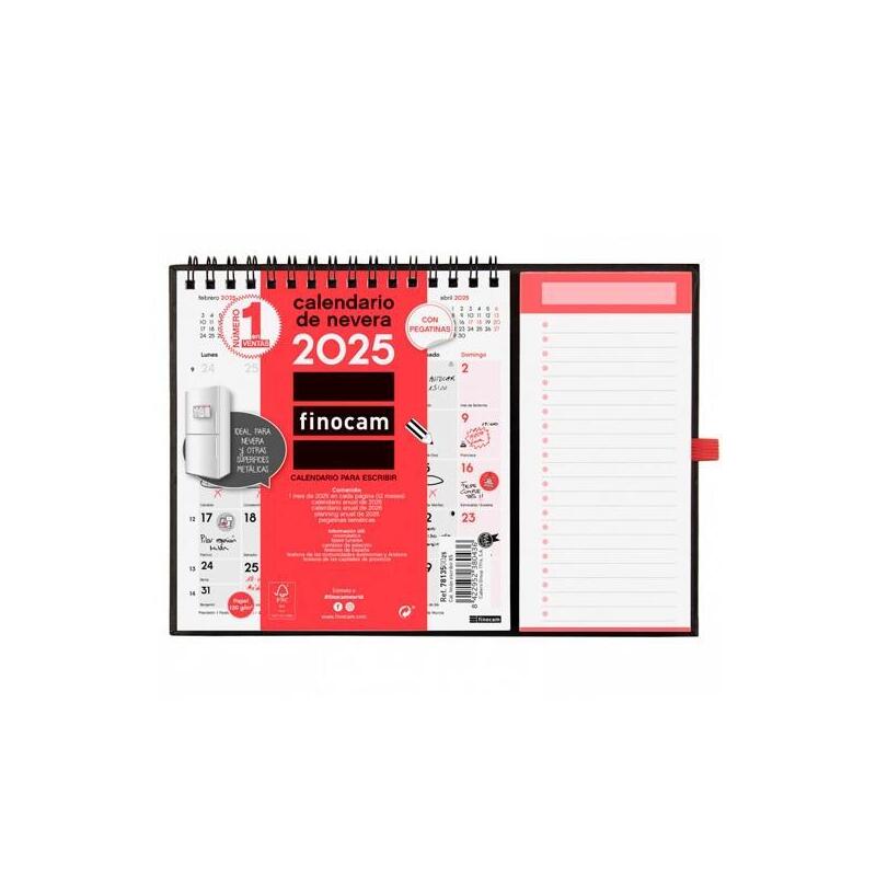 finocam-calendario-con-iman-para-escribir-xs-140x150mm-neutro-2025