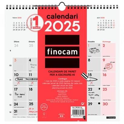 finocam-calendario-de-pared-para-escribir-300x300mm-neutro-2025-catalan