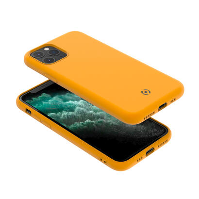 celly-leaf-funda-para-iphone-11-pro-147-cm-58-amarillo