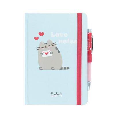 cuaderno-a5-premium-boligrafo-proyector-purrfect-love-pusheen