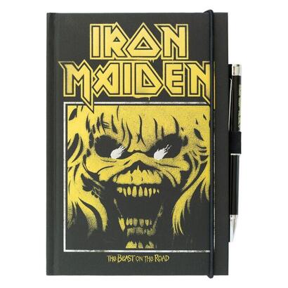 cuaderno-a5-premium-boligrafo-proyector-iron-maiden