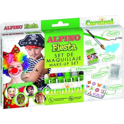 alpino-fiesta-carnival-pack-de-maquillaje-con-6-barritas-de-pintura-facial-pincel-tatuajes-en-calcomania-lapiz