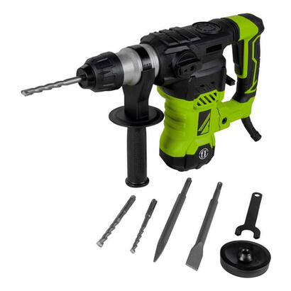 zipper-zi-bha1500dn-taladro-4250-rpm-sds-plus-51-kg-negro-verde-claro