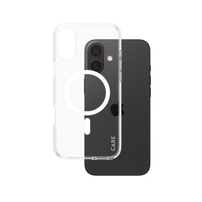 panzerglass-care-by-urban-combat-case-transparent-w-white-magsafe-iphone-16-plus-funda-para-apple-iphone-16-plus-transparente