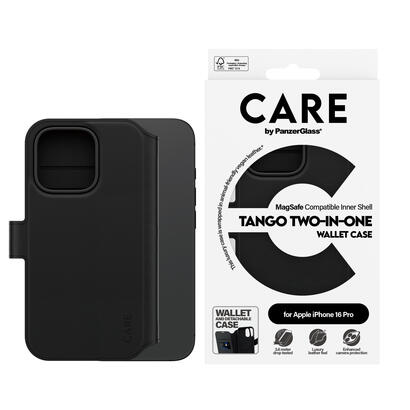 panzerglass-care-by-tango-2-in-1-wallet-case-w-magsafe-iphone-16-pro-funda-para-apple-iphone-16-pro-negro