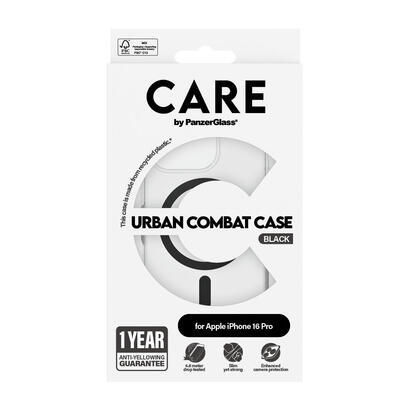 panzerglass-care-flagship-case-urban-combat-magsafe-iphone-16-pro-transpnegro