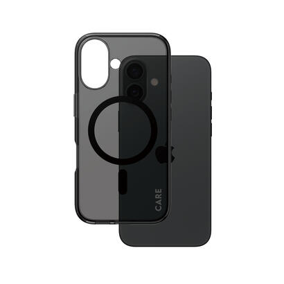 panzerglass-care-by-urban-combat-case-smokey-w-black-magsafe-iphone-16-funda-para-apple-iphone-16-negro
