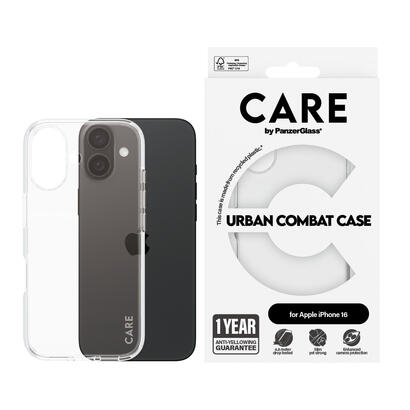 panzerglass-care-flagship-case-urban-combat-frame-iphone-16-transparentee-clear