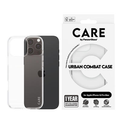 panzerglass-care-flagship-case-urban-combat-frame-iphone-16pro-max-transpclear