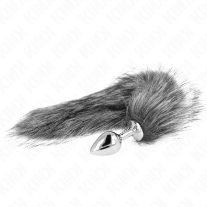 kink-plug-anal-talla-m-8-x-35-cm-con-cola-sintetica-40-cm-plateado